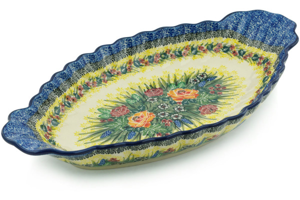 Platter with Handles 16"