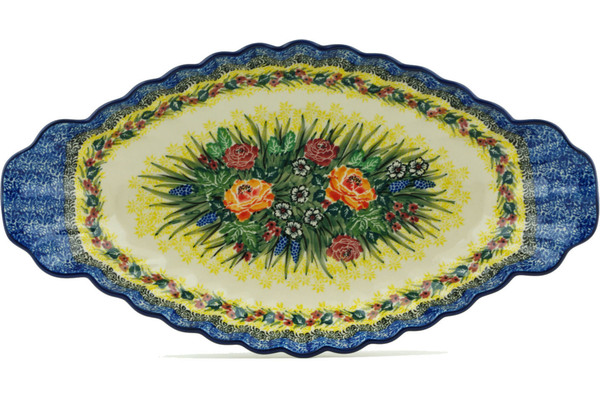 Platter with Handles 16"