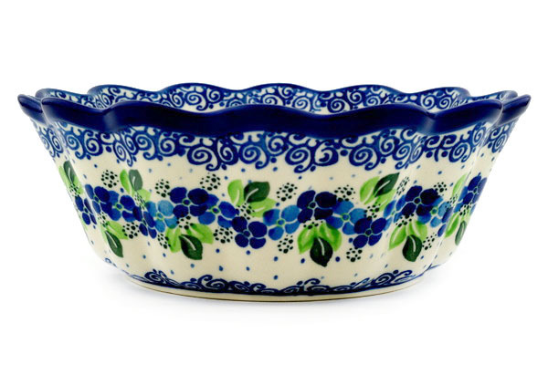 Scalloped Fluted Bowl 9"