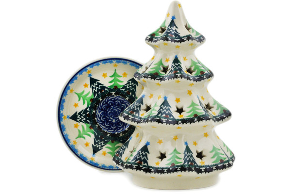 Christmas Tree Candle Holder 8"