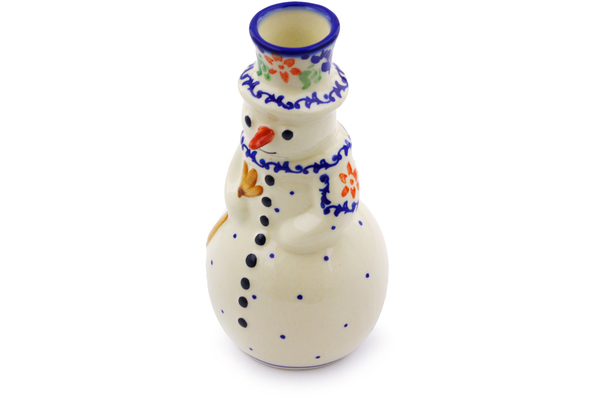 Snowman Candle Holder 6"