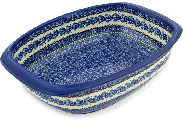 Oval Baker with Handles 14"