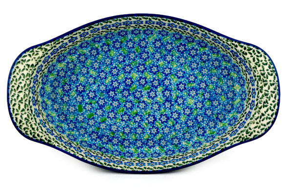 Oval Baker with Handles 15"