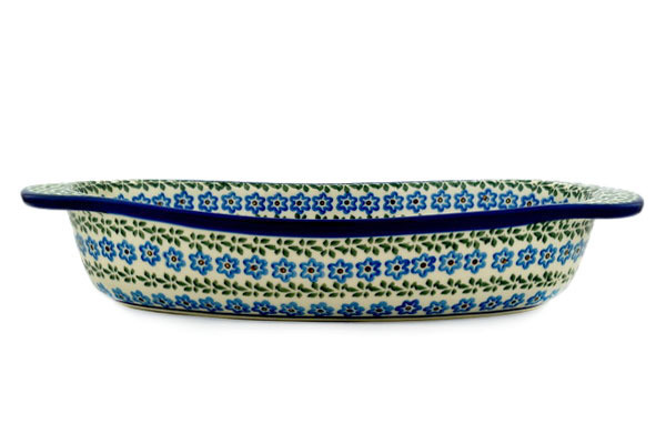 Oval Baker with Handles 15"