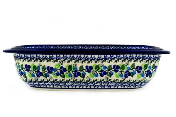 Oval Baker with Handles 14"