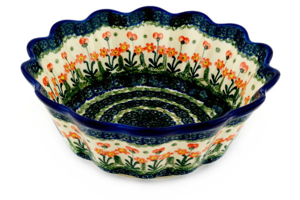 Scalloped Fluted Bowl 9"