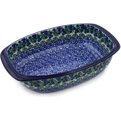 Oval Baker with Handles 14"