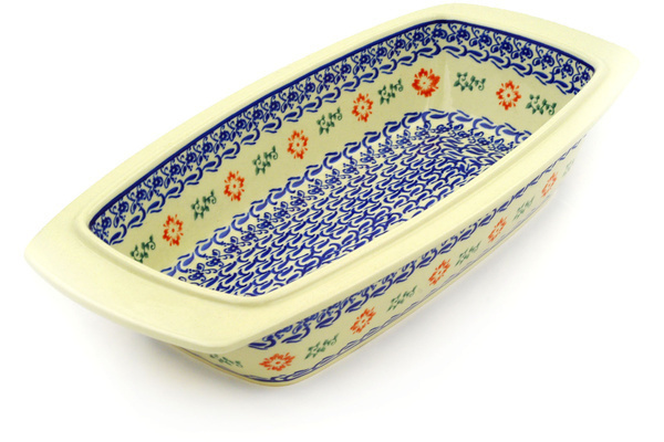 Rectangular Baker with Handles 14"