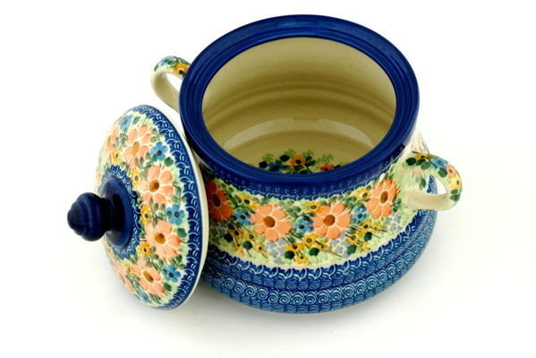 Jar with Lid and Handles 9"