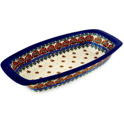 Oval Baker with Handles 14"