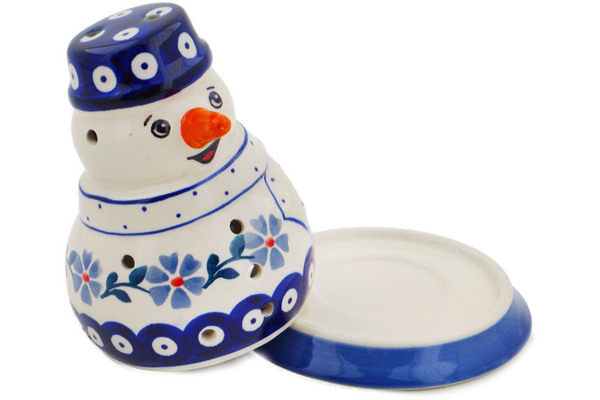 Snowman Candle Holder 5"
