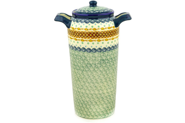 Jar with Lid and Handles 14"