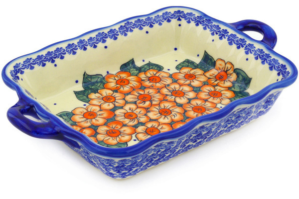 Rectangular Baker with Handles 12"