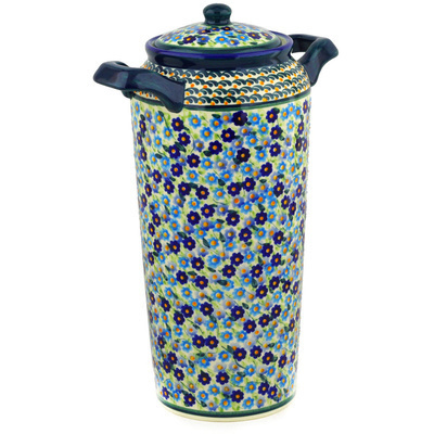 Jar with Lid and Handles 14"