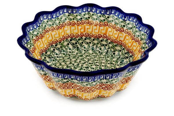 Scalloped Fluted Bowl 7"