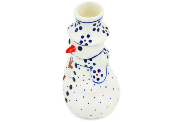 Snowman Candle Holder 6"