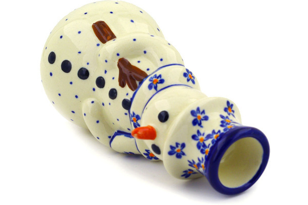 Snowman Candle Holder 6"