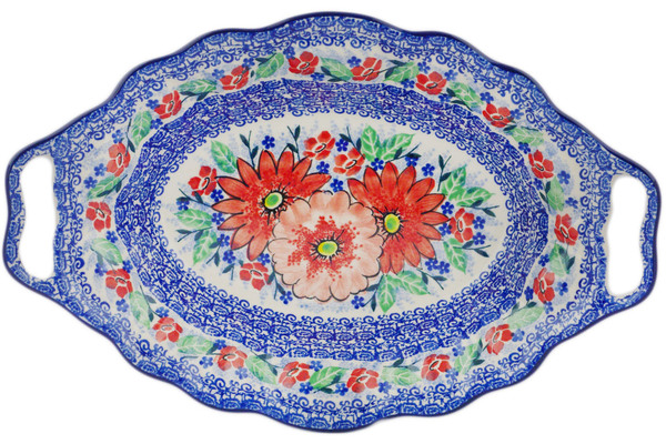Platter with Handles 13"