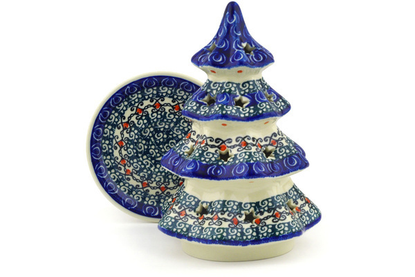 Christmas Tree Candle Holder 8"