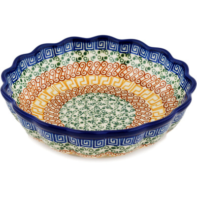 Scalloped Fluted Bowl 7"