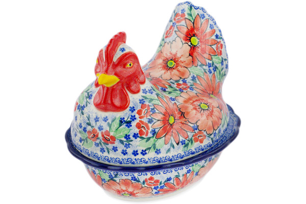 Hen Shaped Jar 9"