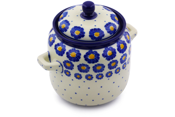 Jar with Lid and Handles 6"