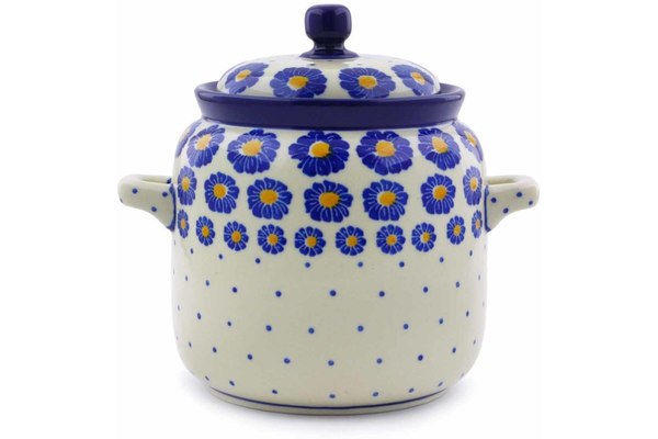 Jar with Lid and Handles 6"