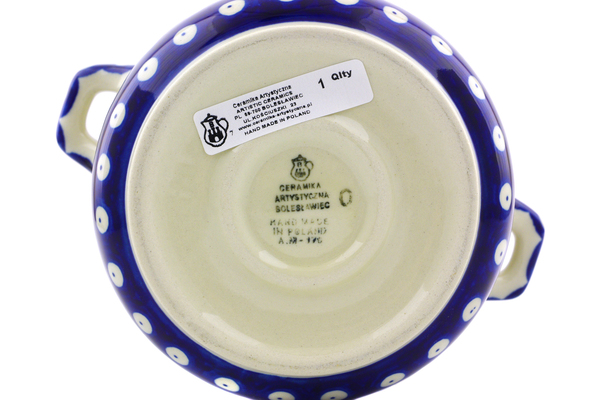 Jar with Lid and Handles 6"