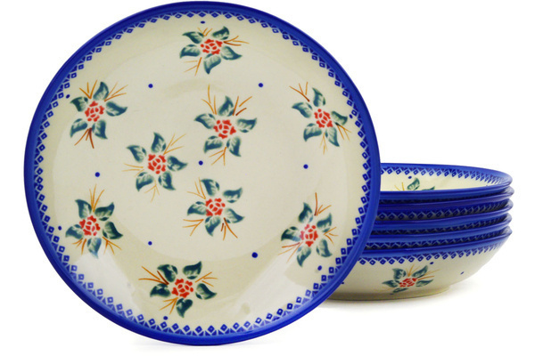 Set of 6 Pasta Bowls 9"