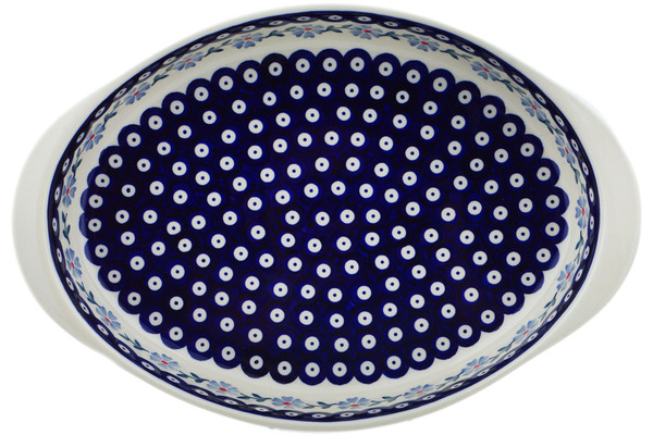 Oval Baker with Handles 15"