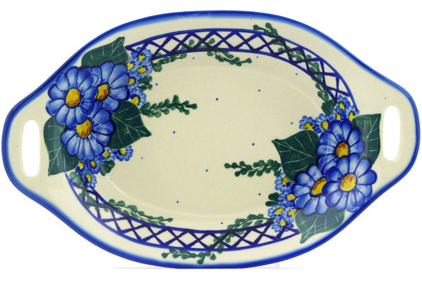 Platter with Handles 13"