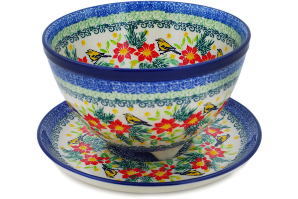 Colander with Plate 8"