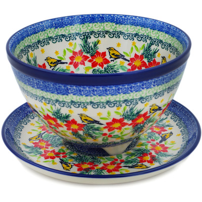 Colander with Plate 8"