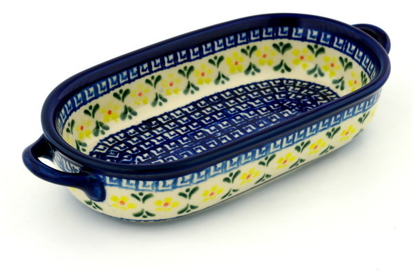 Oval Baker with Handles 9"