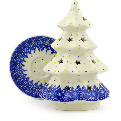 Christmas Tree Candle Holder 8"