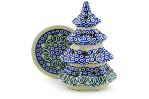 Christmas Tree Candle Holder 6"