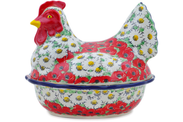 Hen Shaped Jar 9"