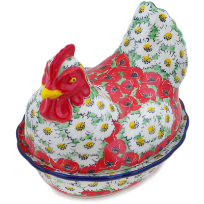Hen Shaped Jar 9"