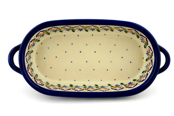 Oval Baker with Handles 9"