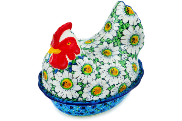 Hen Shaped Jar 9"