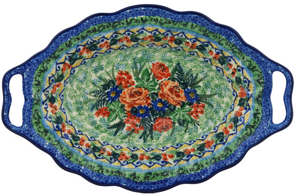 Platter with Handles 13"