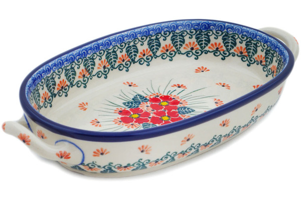 Oval Baker with Handles 9"