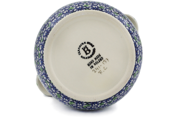 Jar with Lid and Handles 8"