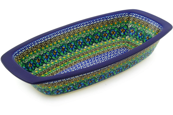 Oval Baker with Handles 14"