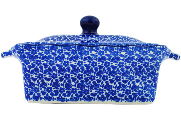 Jar with Lid and Handles 8"