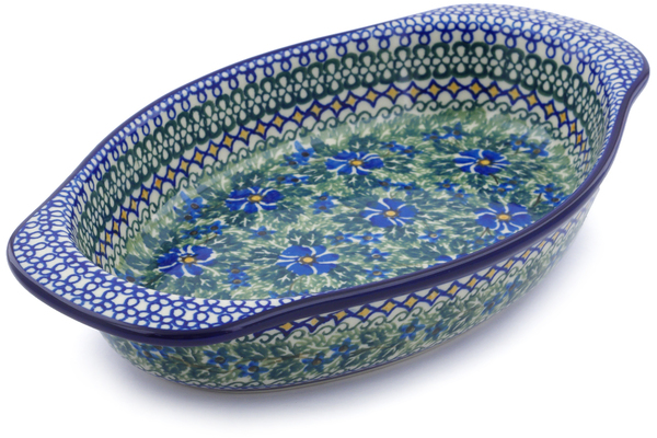 Oval Baker with Handles 13"