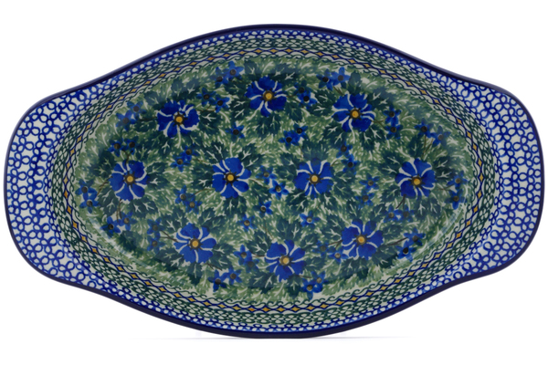 Oval Baker with Handles 13"