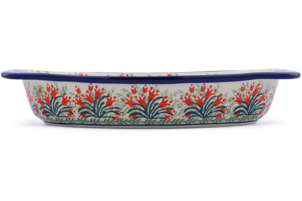 Oval Baker with Handles 13"