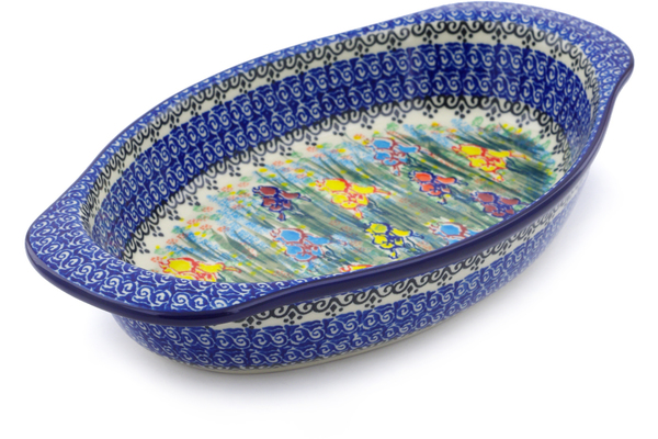 Oval Baker with Handles 13"