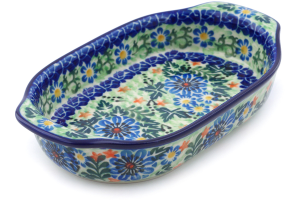 Oval Baker with Handles 8"